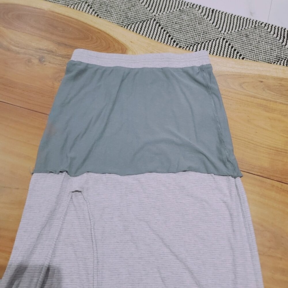 American Eagle Outfitters Striped Jersey Knit Slit Maxi Skirt - Picture 6 of 9